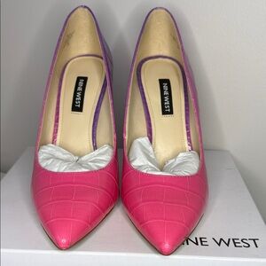 Nine West Pink and Purple Ombré Heels